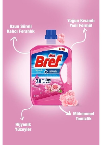 Bref Yüzey Temizleyici Gül 3x 2.5l 3'lü Set set-hnkdtj-5278-6231