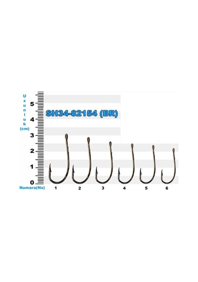 Sh34-82154 Sea Horse No: 4/0 Bronz İğne 10'lu Diğer