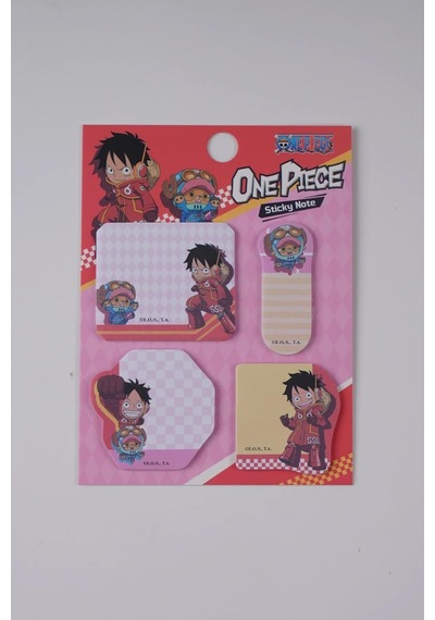 One Piece Koleksiyonu Mini Figür Yapışkan Not Seti 4 Parça Anime Temalı