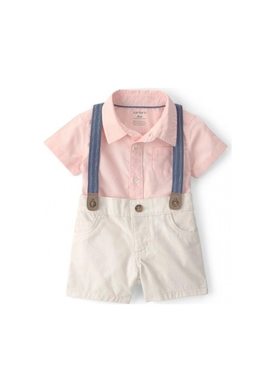 Carter's Erkek Bebek Body Şort Set 1u634810 Pembe