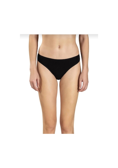 Jiber 655 Kadın Likralı Pamuklu Bikini Külot 6 Adet Siyah