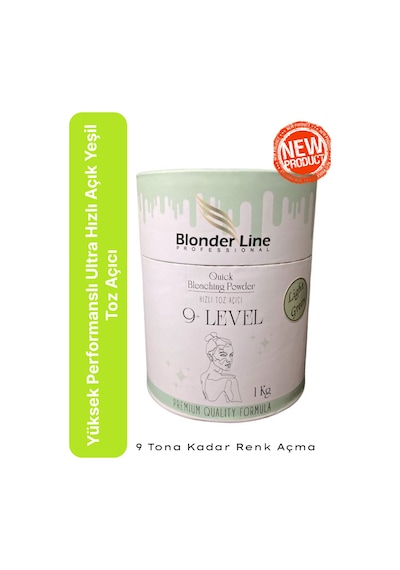 Zorlu Ve Koyu Renkli Saçlar İçin Yüksek Performanslı Ultra Hızlı Açık Yeşil Toz Saç Açıcı 1 Kg