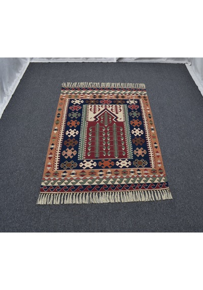 Zehra Abla Halı Yeni El Dokuma Otantik Balıkesir Yörük Yün Kilim 6406