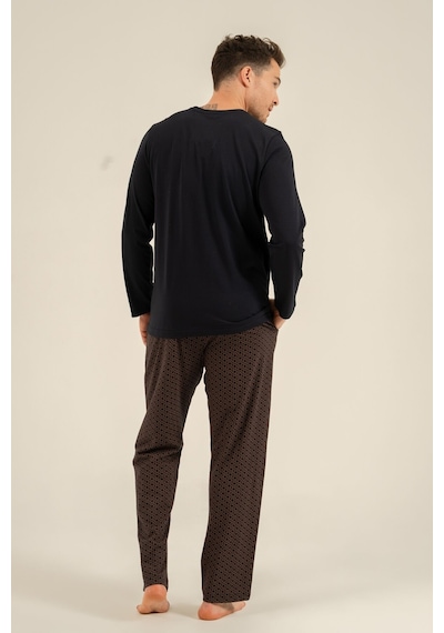 Arnetta Baba Oğul Bear Club Lacivert Uzun Kol Pijama Takım Ar3824-a-v1 Ar3824-a-v1