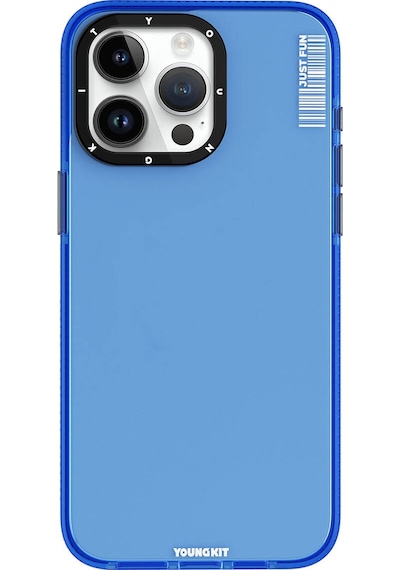 Apple Uyumlu iPhone 15 Pro Max Kılıf Pürüzsüz Düz Arka Yüzey Youngkit Crystal Color Serisi Kapak