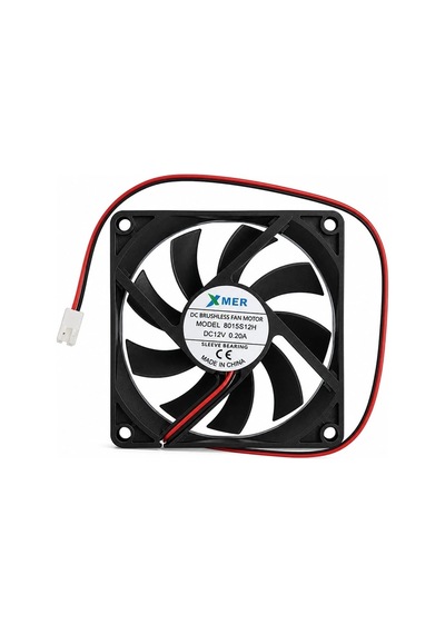 80x80x15mm 12v 0.20a 2p Xmer Fan 2 Uçlu