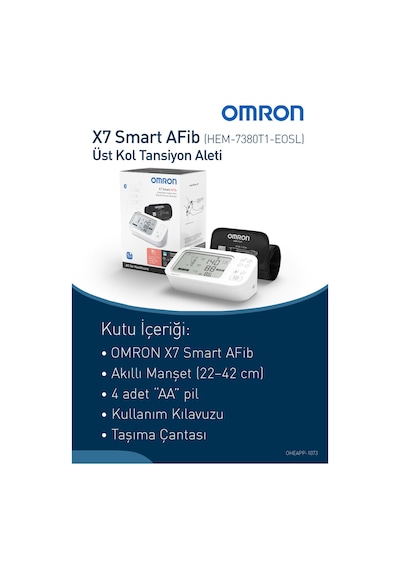Omron X7 Smart Afib Üst Koldan Ölçer Dijital Tansiyon Aleti