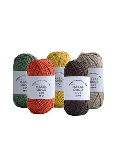 25 Gram Mini Cotton Serisi%100 Pamuk Örgü İpi 10 Renk Punch Ve Amigurumi İpi Sonbahar
