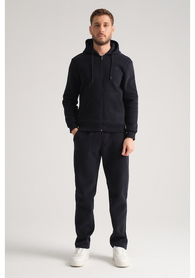 Shooter Sportswear Shooter Erkek Kışlık Eşofman Takımı Luxe Regular Kapüşonlu Lacivert