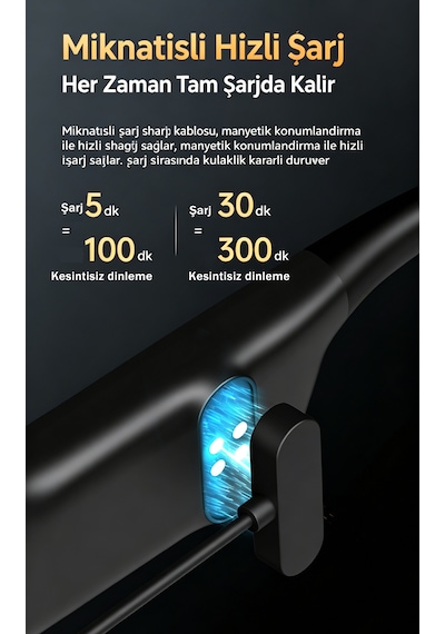 Tekoo Kemik İletimli Ipx8 Su Geçirmez Bluetooth 5.4 Kulaklık 32 Gb Dahili Hafızalı Siyah