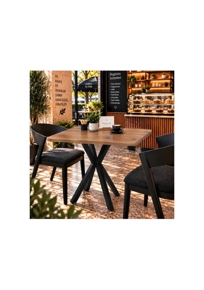 Kalınlaştırmalı Mutfak Cafe Balkon Bahçe Restoran Yemek Masası 70x70 Siyah Çam Kare Siyah Siyah Kalınlaştırmalı Mutfak Cafe Balkon Bahçe Restoran Yemek Masası 70x70 Siyah Çam Kare Siyah Siyah