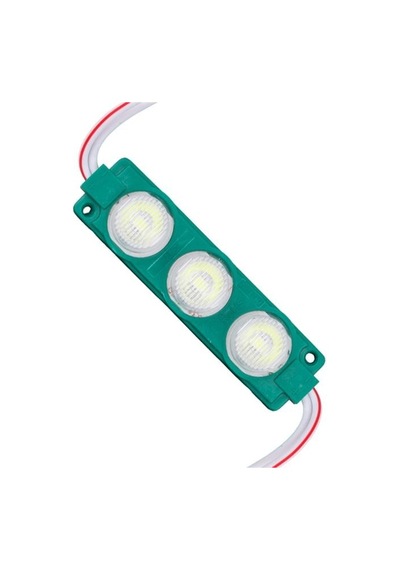 12 Volt 3 Watt Yeşil Led Modül - 74x20 Mm - 3030 Çip