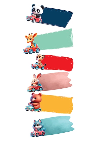 Okul Etiketi Kalem Defter Etiketi İsme Özel Etiket Set11