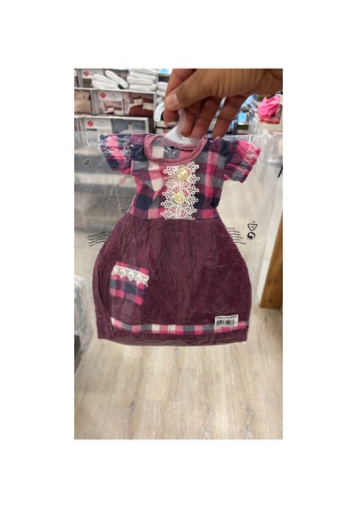 Elbise Mutfak Havlusu 20x30cm Pembe Çok Renkli
