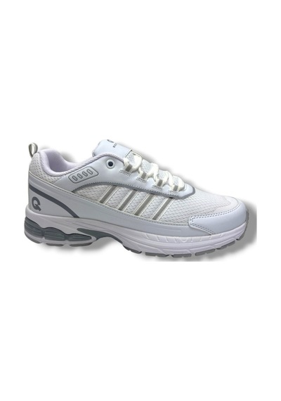 Best Of 2056-26 Anorak Deri Anatomik Erkek Sneaker Beyaz Gümüş
