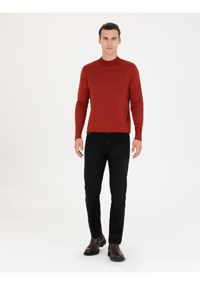 Pierre Cardin Erkek Kiremit Triko Kazak 50270049-vr031 Kiremit