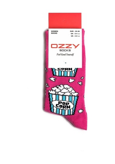 Ozzy Socks Pop Corn Desenli Çorap (407226998) Çok Renkli