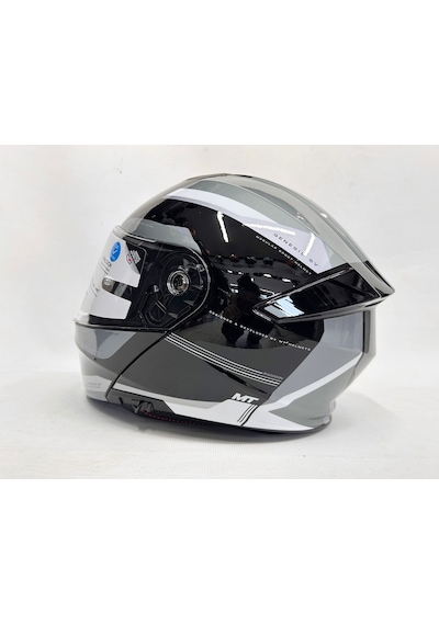 Mt Kask Genesis Sv B12 Raccoon Çene Açılır Kask Parlak Renk Çok Renkli