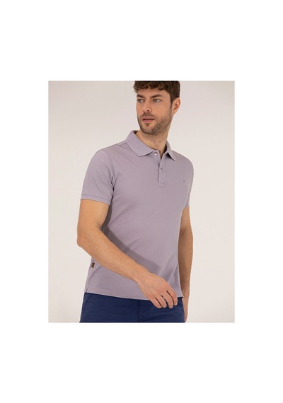 Pierre Cardin Slim Fit Polo Yaka Merserize Tişört 50262665-vr034 Pembe