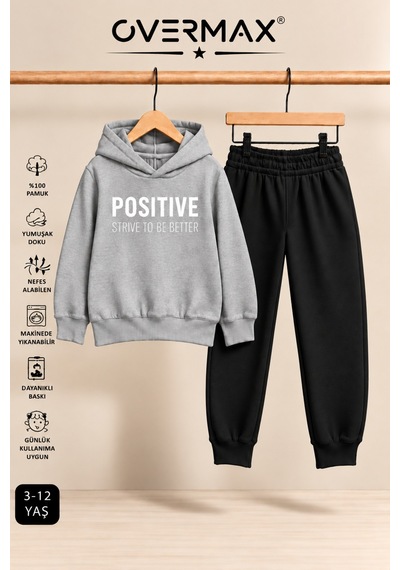 Overmax Positive Baskılı Çocuk Kapüşonlu Eşofman Takımı 3-12 Yaş Gri Üst-siyah Alt - 921413254 Gri Üst-siyah Alt Overmax Positive Baskılı Çocuk Kapüşonlu Eşofman Takımı 3-12 Yaş Gri Üst-siyah Alt - 921413254 Gri Üst-siyah Alt