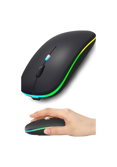 Led Kablosuz Bluetooth Fare, İnce Şarj Edilebilir Sessiz Mouse Taşınabilir Usb2.4g Bluetooth5.1modlu Diğer Led Kablosuz Bluetooth Fare, İnce Şarj Edilebilir Sessiz Mouse Taşınabilir Usb2.4g Bluetooth5.1modlu Diğer