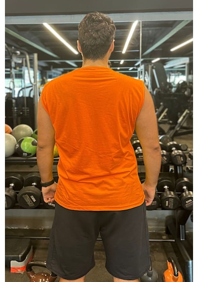 Bluu Kolsuz Spor T-shirt Tank Top Spor Atlet Fitness Atlet