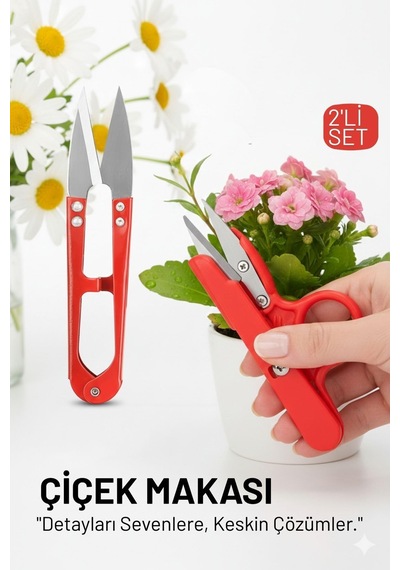 Transformacion Profesyonel 2 Li Mini Budama Seti: Hassas Çiçek Ve Bitki Makası - Çelik Ultra Keskin Seri 722647