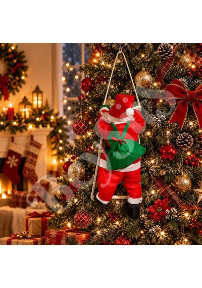 Yılbaşı Tırmanan Noel Baba 60 Cm Diğer