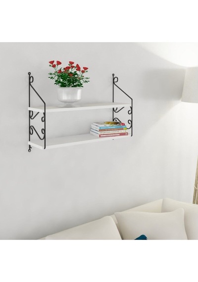 Decormet Seramoni Raf Seti 2 Raflı 200 720 Beyaz Beyaz
