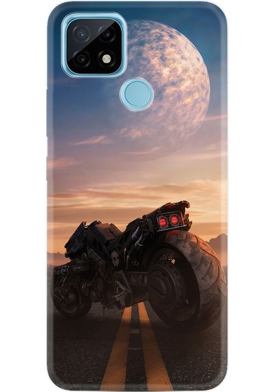 Realme C25 Kılıf Desenli Motor 1621