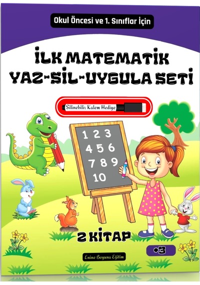 İlk Matematik Yaz-sil Uygula Seti 2 Kitap