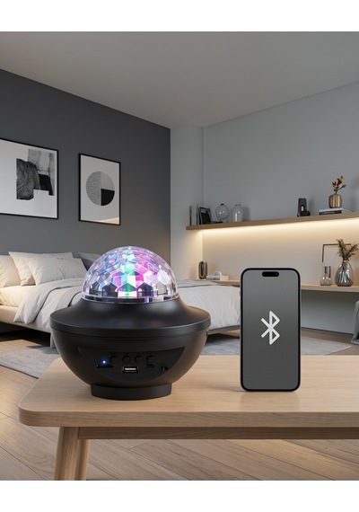 Rgb Parti Lambası Hoparlörlü Mp3 Usb Ve Hafıza Kartlı Uczzdıskoxy918-5
