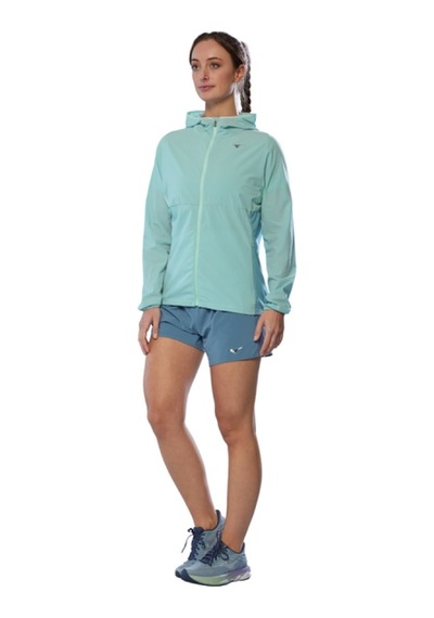 Mizuno Alpha Jacket Kadın Yağmurluk Yeşil Çok Renkli
