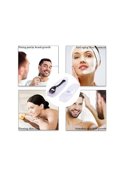 Yüz, Vücut Ve Saç Derisi İçin Derma Roller 1.0mm - 540 Micor Roller İle Erkekler Ve Kadınlar İçin Derma Rulo - Saç Ve Sakal İçin Sakal Rulo