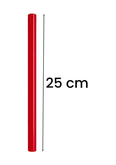 Midex Orf-bt-25rd-50x Kırmızı Ritim Çubuğu Paketi 25 Cm Karbon Fiber Örf Aletleri Seti Toptan Paket Tek Renk 50 Çift