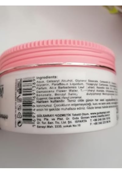Aloe Vera Ve E Vitaminli Gül Özlü Hassas El Ve Yüz Kremi 250ml