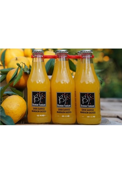 Bodrum Yadigarı Şeker İlavesiz Mandalin Gazozu 24 x 200 ML