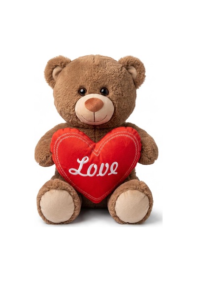04031 45 Cm Love Kalpli Ayıcık Peluş Oyuncak