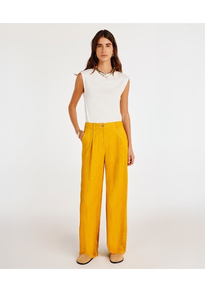 Yargıcı Dökümlü Pantolon 25ykpn3030x 053 Sarı