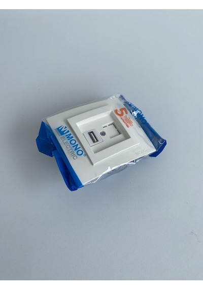 Mono Sıva Altı Usb Priz Beyaz Adaptörsüz