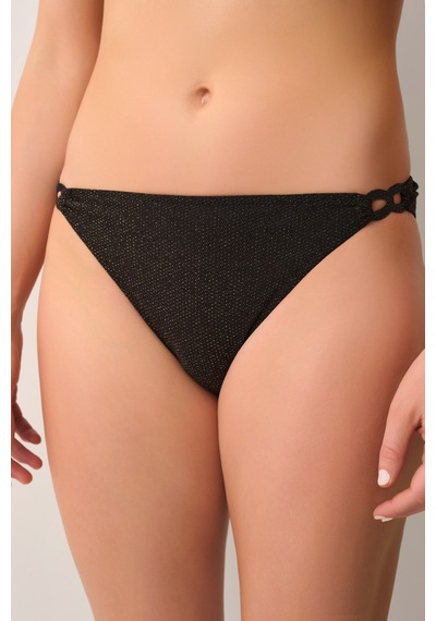 Suwen Astra Aksesuar Detaylı Bikini Alt Sb26530920920 Siyah