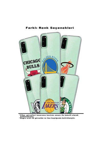 Huawei P Smart 2021 Uyumlu Kapak Boston Celtics Tasarımlı Şeffaf Silikon Kılıf