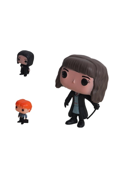 Harry Potter Pop Stil Hermione Granger Severus Snape Ron Weasley 3lü Karakter Figür Oyuncak 10 Cm. Harry Potter