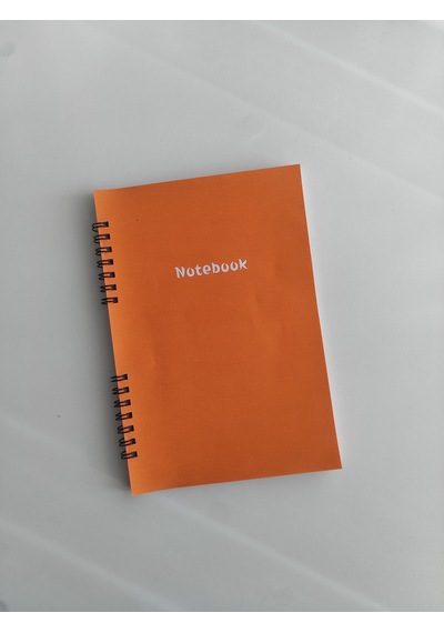 Çizgili Defter, Okul Defteri, Not Defteri, Spiralli Ajanda Boy, A5 Boy Defter Turuncu