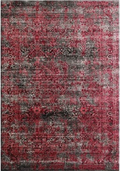 Çam Halı Gloria Td71802 Kırmızı Klasik Desen Dokuma Saçaklı Kilim