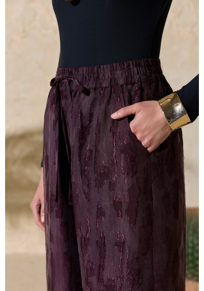 Aker Mürdüm Jakarlı Pantolon Mürdüm Mürdüm