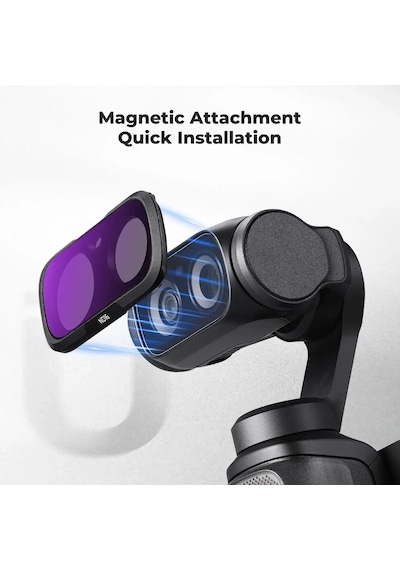 K&f Concept Insta360 Luna Ultra İçin 7 Parça Nd Filtre Seti Nd8, Nd16, Nd32, Nd64, Nd128, Nd256, Nd1000