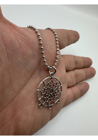 Rüya Avcısı Figürlü 60 Cm Zincirli Unisex Kolye Spiritüel Ve Bohem Tarz Takı Çok renkli