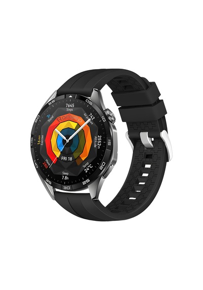 İle Uyumlu 22mm Kordon Gt6/gt6 Pro/gt Runner 2/gt5/5 Pro/gt4/gt3/3 Pro 46mm İçin Yumuşak Silikonlu Gt6 Pro Kordon Yüzeyi Şerit Görünümlü Gt6 46mm Kordonu