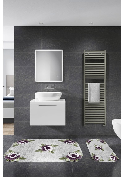 Alanur Orkide Lazer Kesim 2 Li Banyo Takimi St210fg413mr Mürdüm